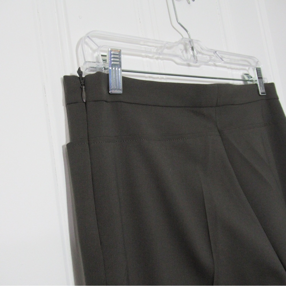 Akris Punto Olive Green Wool Blend Francoise Trousers Size 8 NWT - Picture 5 of 17